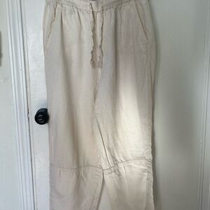 Everlane Beige Linen Pants